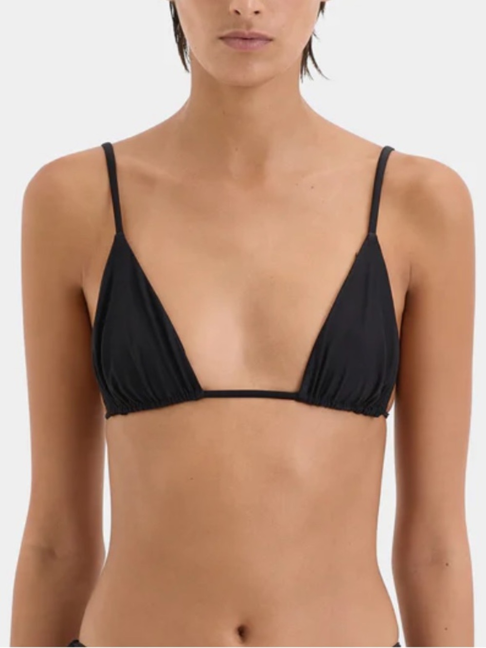 SIR. The Label Revolve Swimsuit Bikini Top Hendry String Triangle Black Size 4